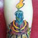 candle rose Tattoo Design Thumbnail